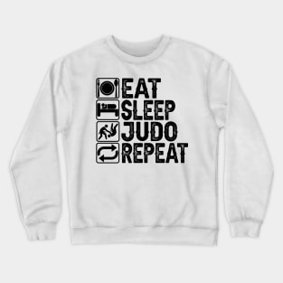 Eat Sleep Judo Repeat Crewneck Sweatshirt